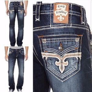 Mens Rock Revival jeans